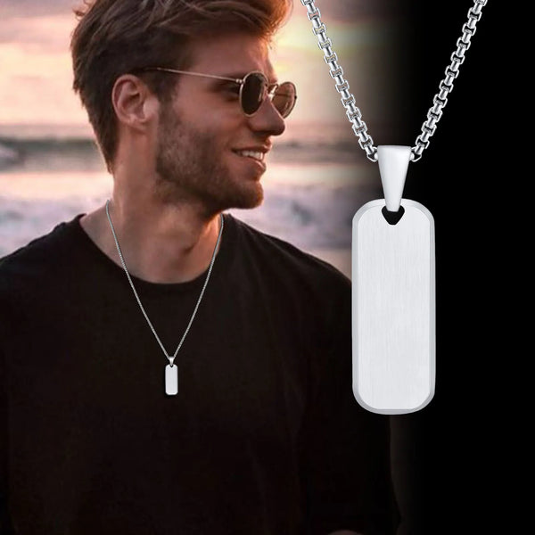 Collares de barra rectangular para hombre