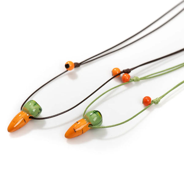 Ceramic Carrot Fashion Jewelry  Women's Simple Necklaces For Women
