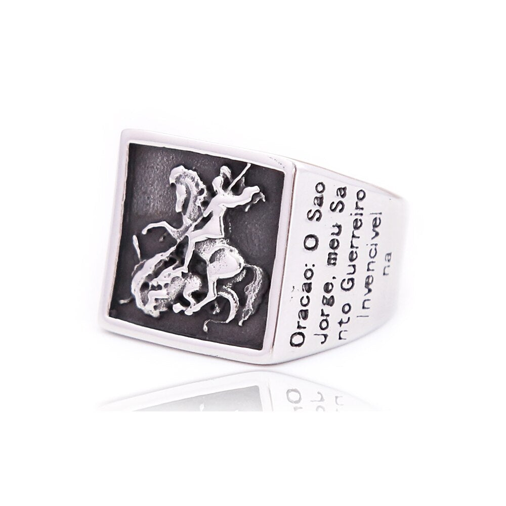 Vintage 316L Stainless Steel Roman Paladin Rings For Men – Gofaer Finds ...