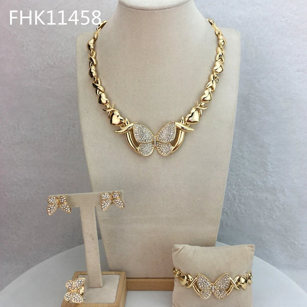 Collar de mariposa, joyería XOXO, joyería africana de moda para mujeres