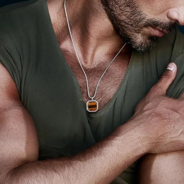 Royal Square Shaped Men Necklace