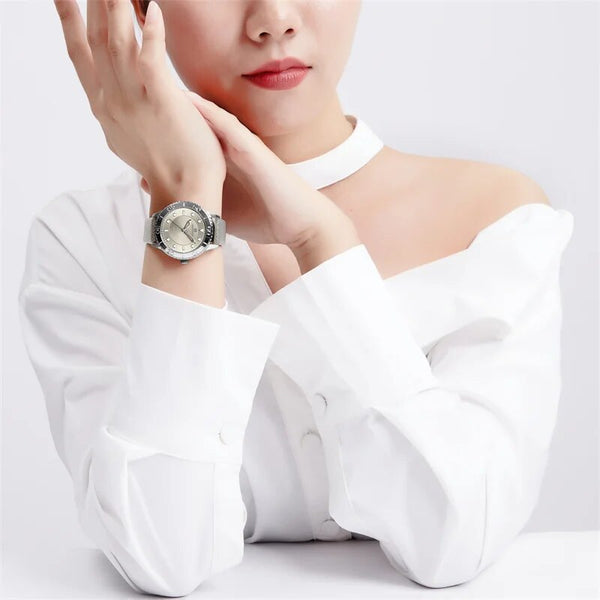 Nuevo reloj de moda para mujer, informal, con correa de cuero