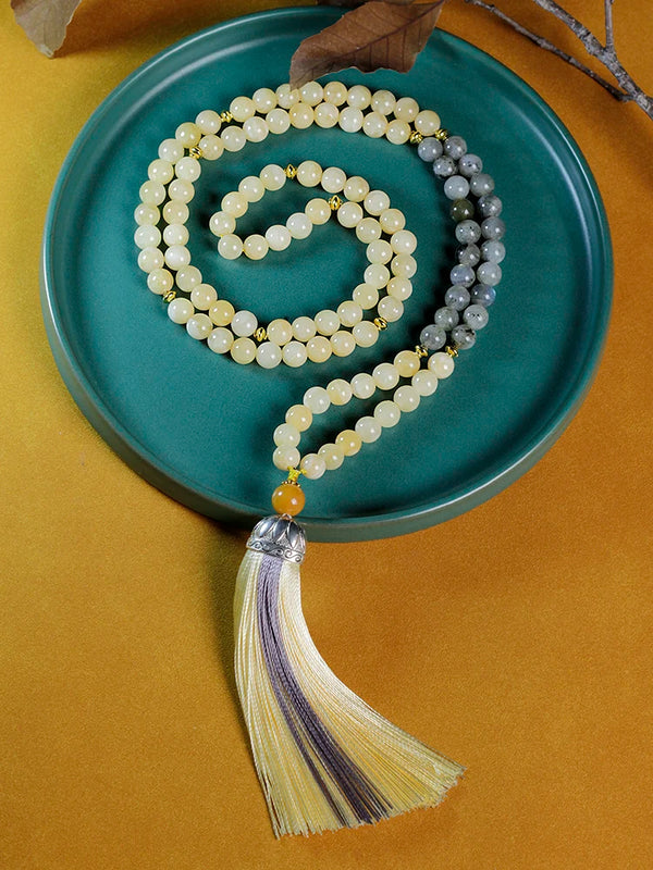 8mm beads necklace for women jewelry Accessories,Tassels pendants mala necklace