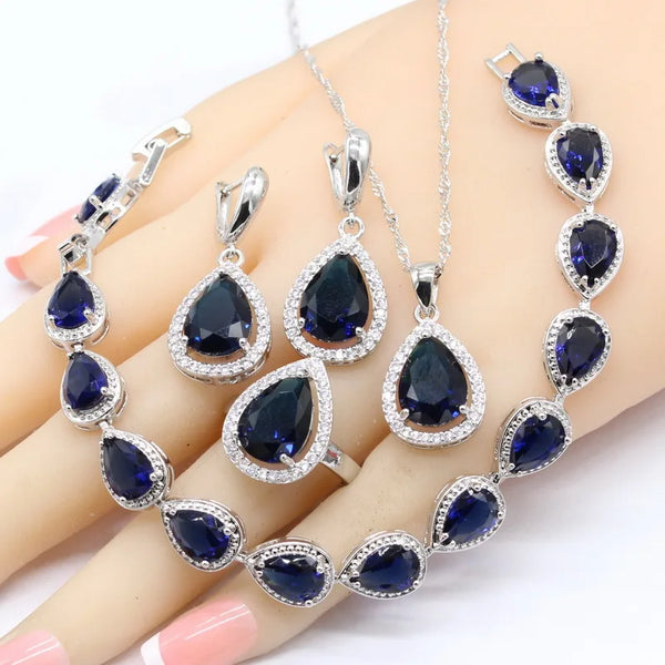 925 Silver Wedding Jewelry Sets For Women
