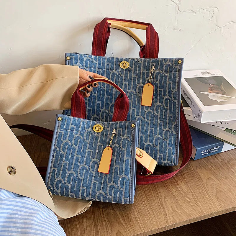 Canvas Tote Shopping Bag New Versatile Shoulder Crossbody Bags