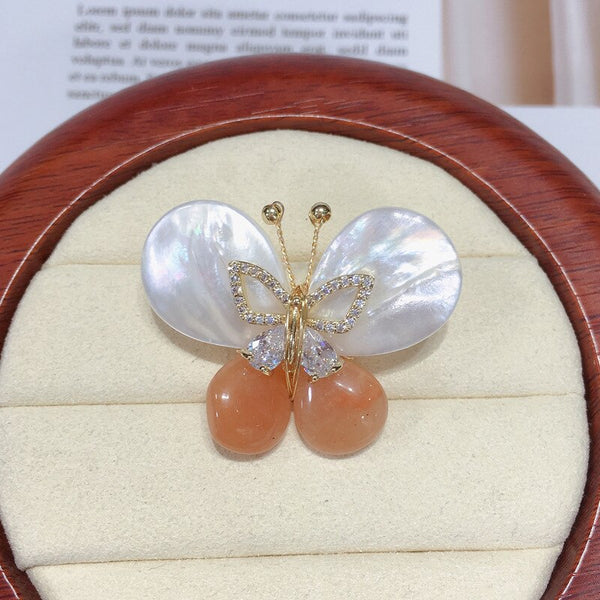 New Design Fine Jewelry Natural Freshwater Pearl Brooch