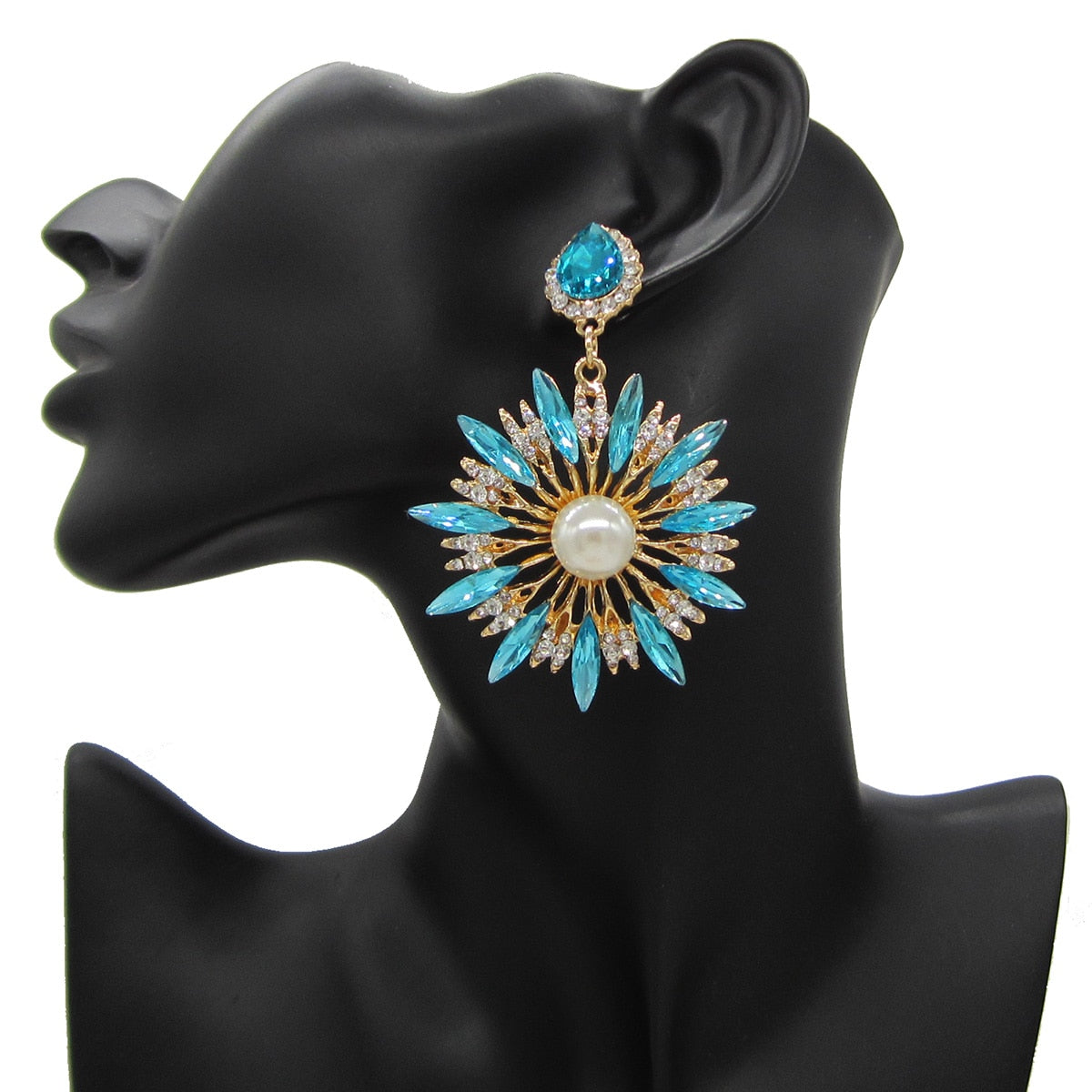 New Design High Quality Glass Drills Dangle Boho Earrings for Women