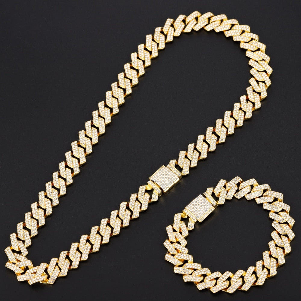 16mm Miami Cuban Choker Square Link Necklace