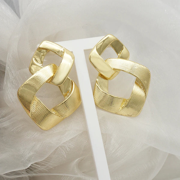 Fashion Gold Color Dangle Drop Earrings for Women Statement Earrings