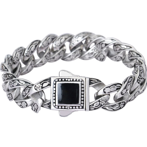 Pulsera de acero inoxidable fundido para hombre