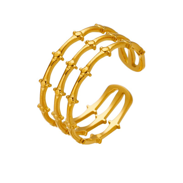 316L Stainless Steel New Open Adjustable Women Rings