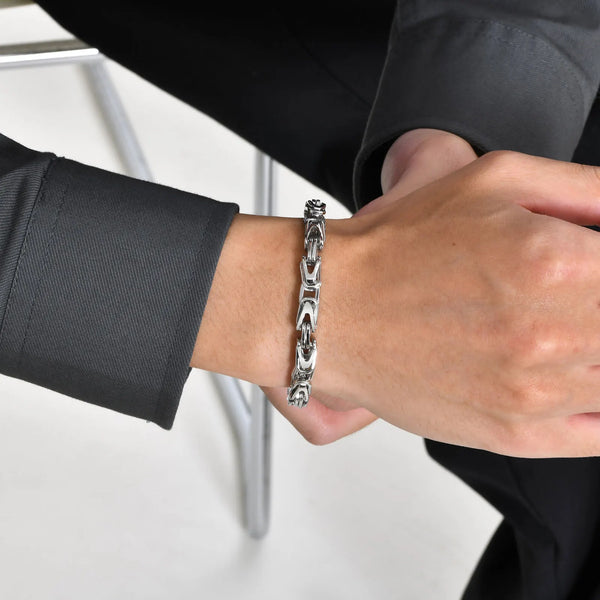 Stylish V Shape Bracelets for Men Boys,High Quality Waterproof Chain Wrist Bracelets