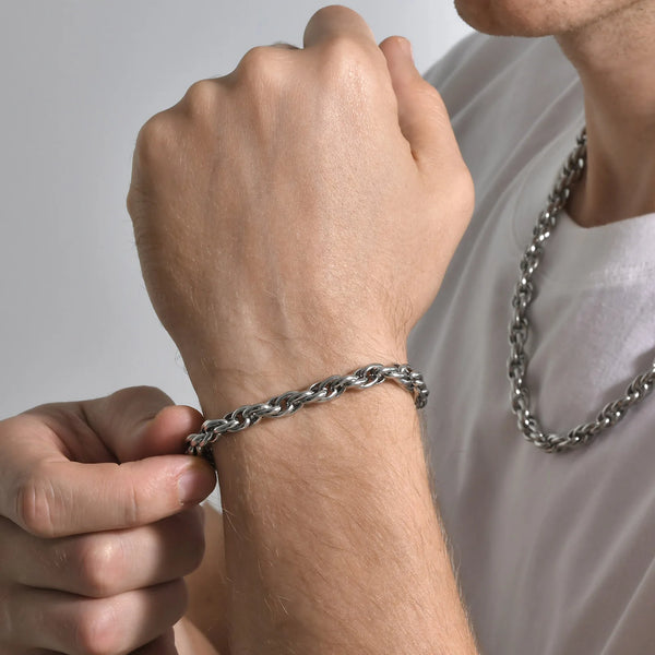 Men's 7mm Rope Chain Bracelets
