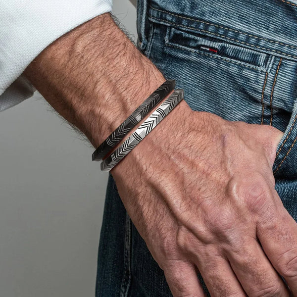 Viking Tribal Arrow Cuff Classic Norse Bracelet Bangle