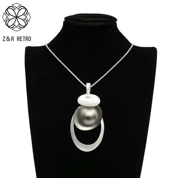 Geometric Suspension Collares Neck Choker Necklace