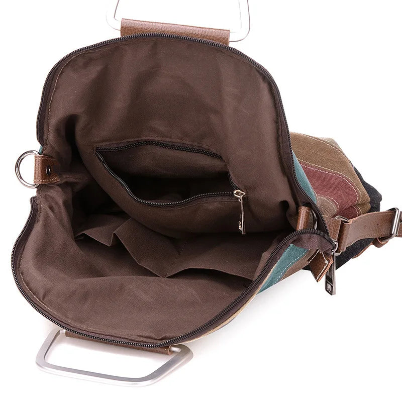 Contrast Color Shoulder Crossbody Bag Women's Eco-friendly Handbag