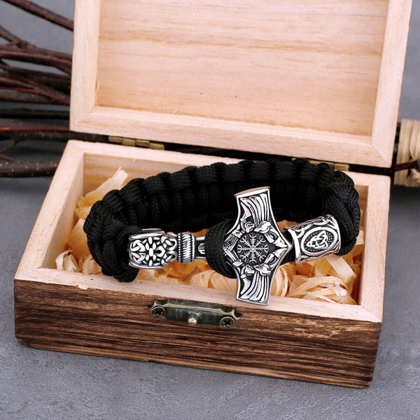 Pulsera vikinga con martillo de Thor de nuevo diseño