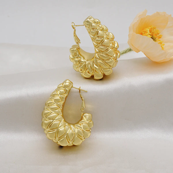 Fashion Jewelry African Gold Color Earrings Drop Dangle Earrings
