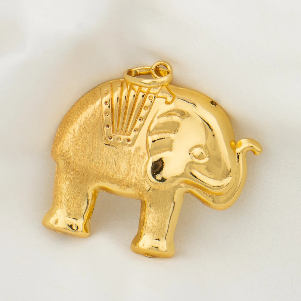 Gold Plated Pendant without Chain Copper Animal Pattern Necklace For Women Men