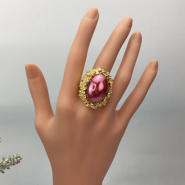 Anillos grandes de moda para mujer, regalos para uso diario, joyas para fiestas.