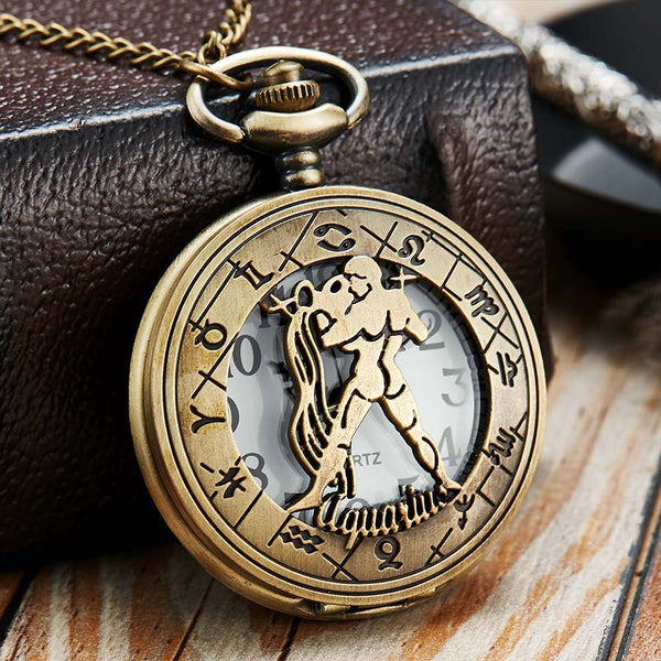 Reloj de bolsillo retro 12 Constellation
