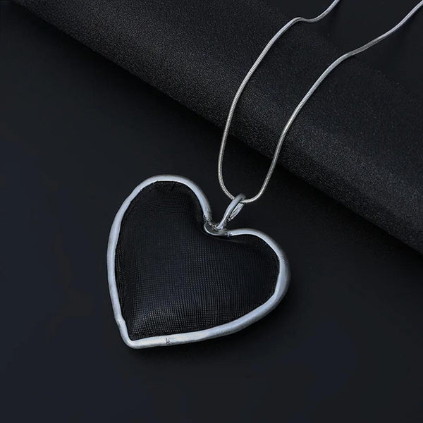 Fashion Jewelry Long Necklace for Women Big Heart necklaces & pendants