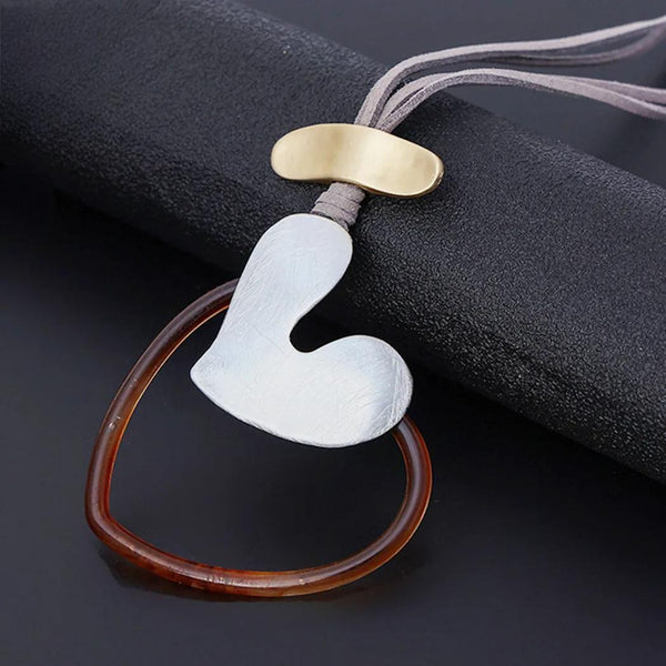 Colgante vintage de corazón de amor dulce, collar Kpop, joyería gótica para mujer