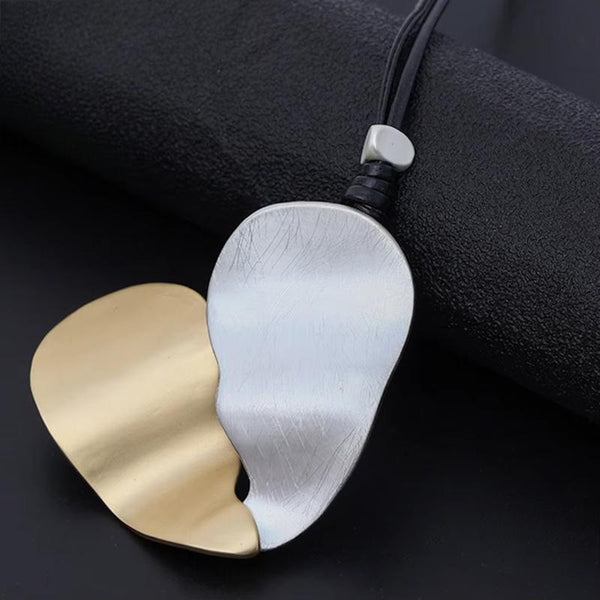 Collares geométricos vintage, cadenas largas alrededor del cuello, colgantes, joyería gótica para mujer