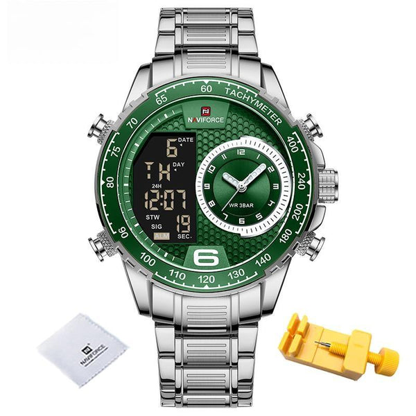 Relojes originales para hombre, reloj de pulsera digital informal de negocios.
