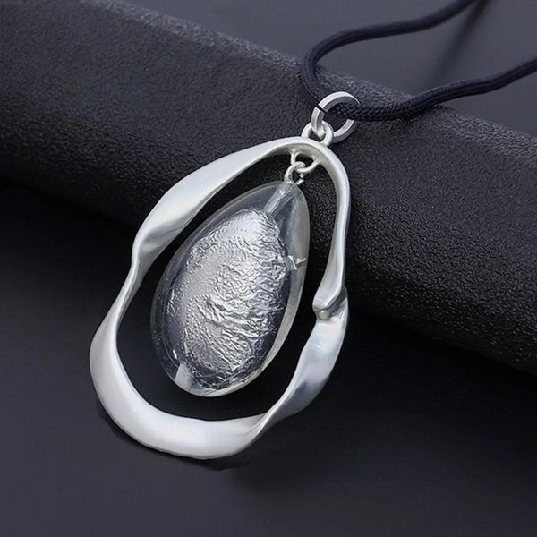 Silver Color Vintage Long Chains Collare Necklace Goth Jewelry for Women