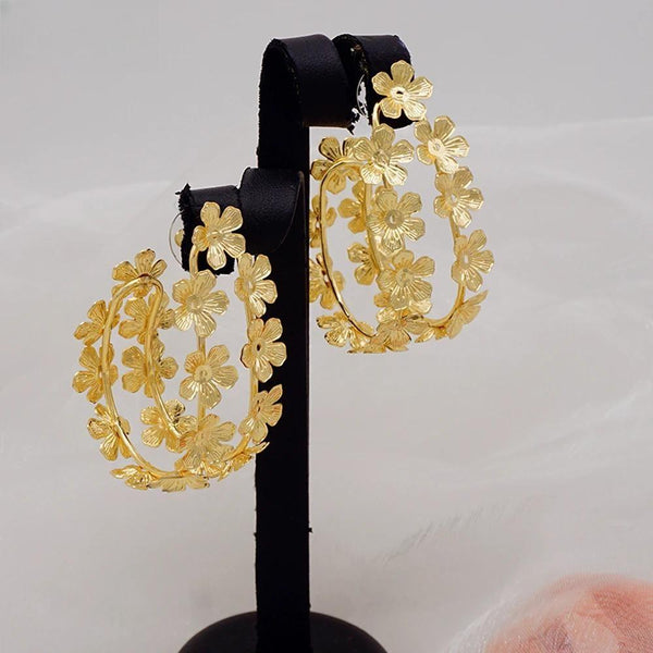 Fashion Stud Earring Flower Hollow Out Drop Earrings For Women