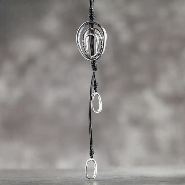 Collares vintage llamativos, hechos a mano, cadenas largas colgantes, regalos de Navidad, colgantes góticos