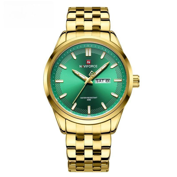 Reloj de lujo para hombre, resistente al agua, de cuarzo, con correa de acero inoxidable, informal, para negocios.