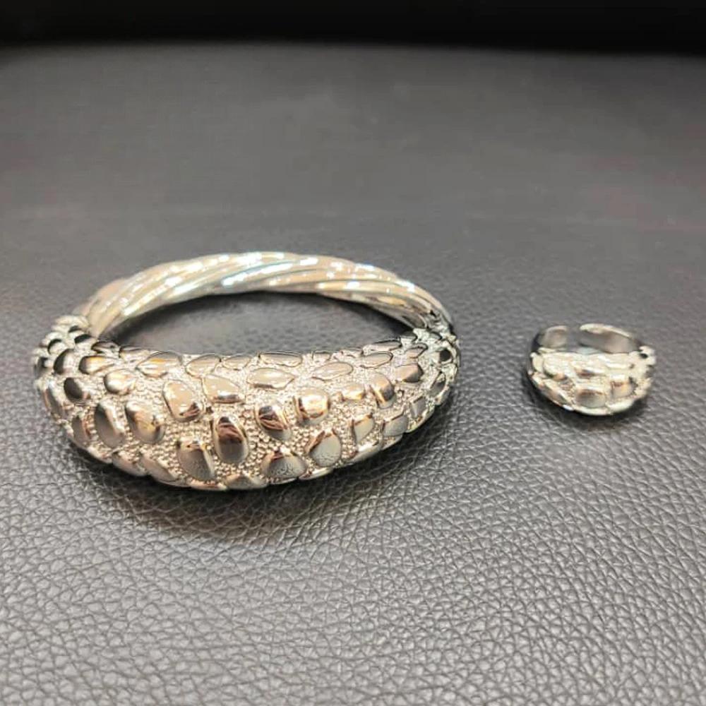 2pcs Bracelet Ring Set Dubai Women's Jewelry Party Wedding