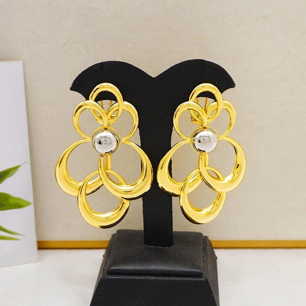 Fashion Jewelry Big Flower Drop Earring Bohemia Hoop Copper Earrings