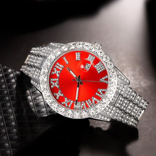 New Iced Out Women Watch Gold Silver Color Square Hip Hop Wrist Watches