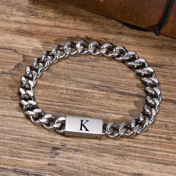 Men A-Z Initial Bracelets for Boy
