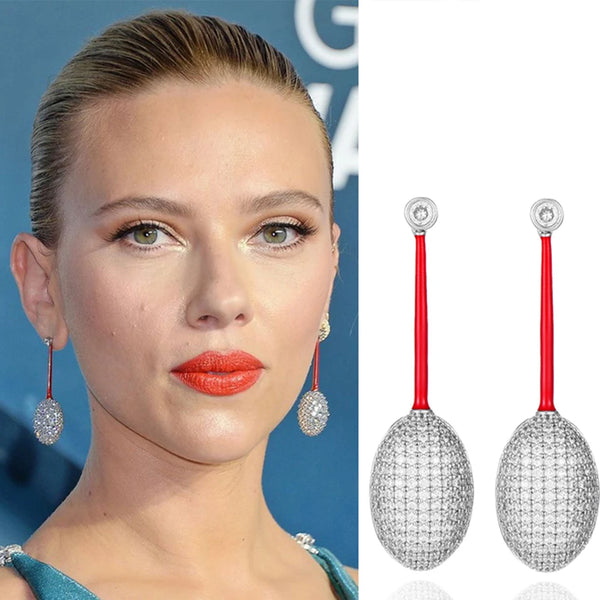 Luxury Water Drop Long Dangle Earrings For Women