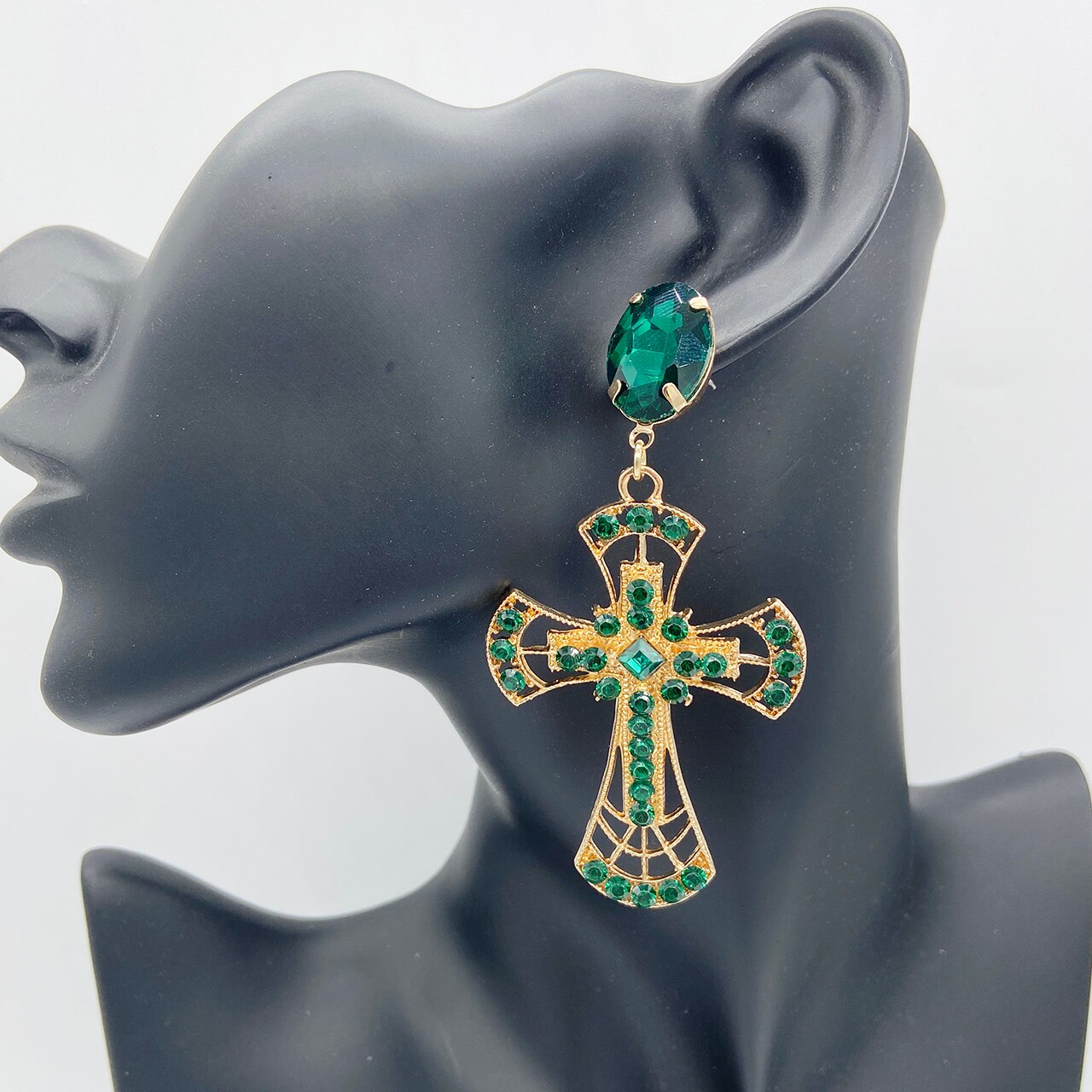 Newest Fashion Cross Pendant Drop Dangle Earrings