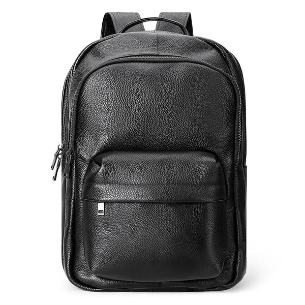 Men's Business Backpack for 13.6 Inch Laptop Genuine Leather Men's Bagpack