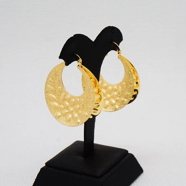 Crystal Gold Color Stud Earring Pendant