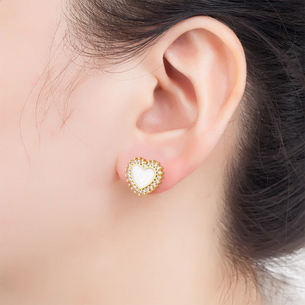 Pendientes coreanos elegantes de concha con un nuevo diseño