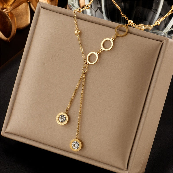 316L Stainless Steel Roman Necklace For Women