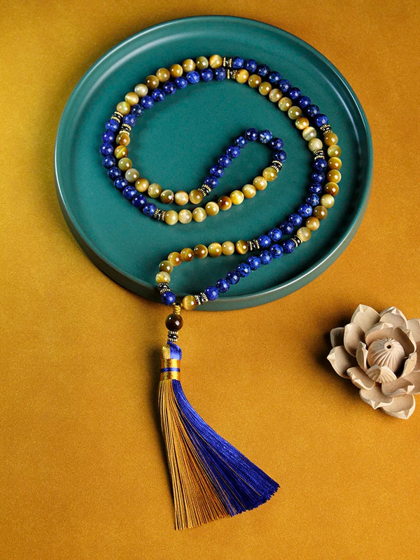 Rosario Mala de 108 cuentas para meditación, yoga y oración.