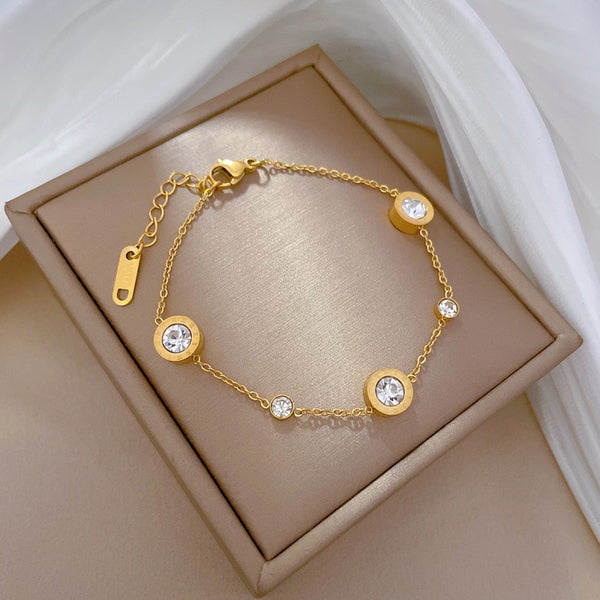 Pulsera personalizada de moda con números romanos para mujer
