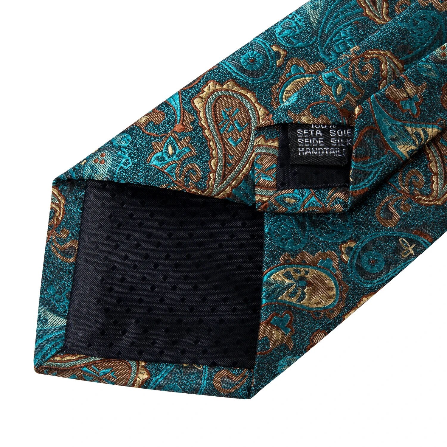 8cm Men's Silk Polyester Ties Pocket Square Cufflinks