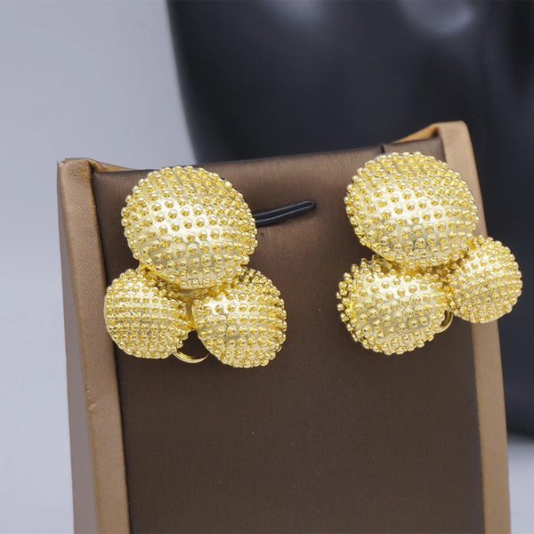 Fashion Jewelry Earrings For Women African Gold Color Earrings