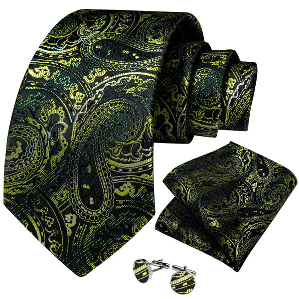 Corbatas de seda con estampado paisley de diseñador de lujo para hombre, accesorios de boda