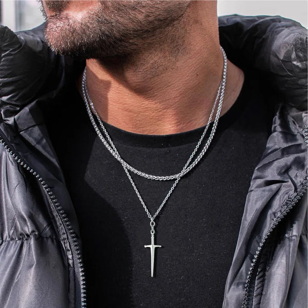 Sword Necklace, Sword Pendant, Medieval Sword Jewelry, Dagger Necklace