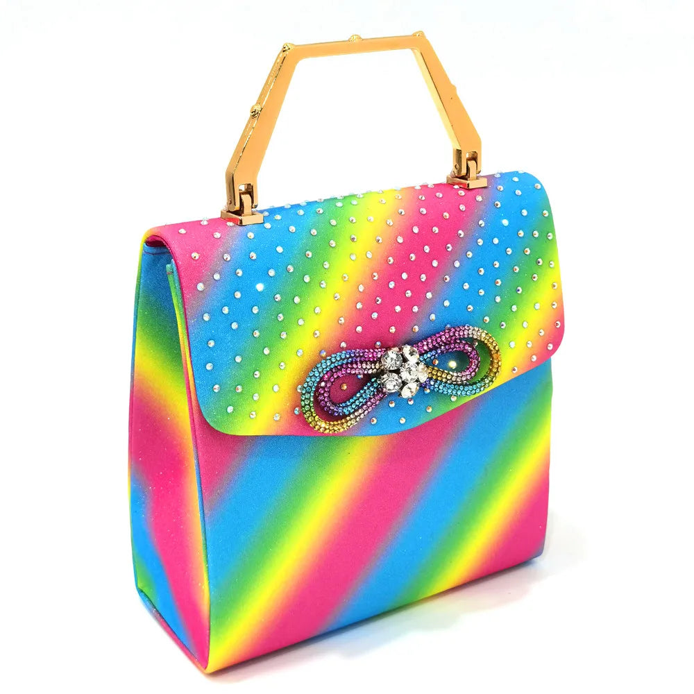 Fashion  Italian Shoes and Bag Sets Rainbow Women